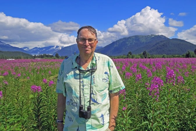 Birder in Juneau Australia